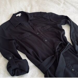 Halston Black MIDI Dress Medium